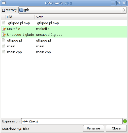 GRenamR screenshot